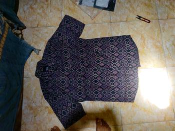 Product Review of DGM Kemeja Batik Pria Lengan Pendek Batik Songket 005 A from Tokopedia customer review 0