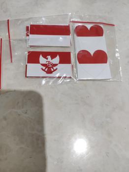 Product Review of Stiker Pipi HUT 79 Bendera Merah Putih / Sticker Kemerdekaan Indonesia / Sticker lomba agustusan from Tokopedia customer review 1