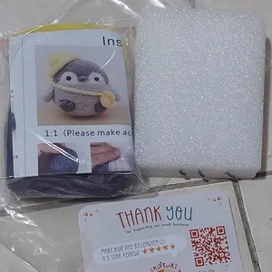 DIY Wool Felt Craft Kit - Needle Wool Felting Cute Animal Series