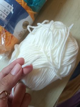 Product Review of Benang rajut katun impor big ply/milk cotton yarn MCP5 from Tokopedia customer review 3