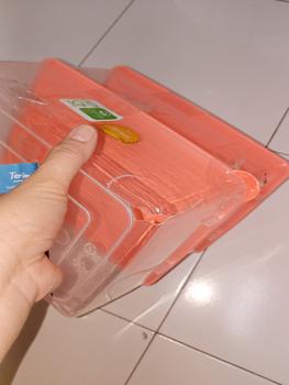 Product Review of SHINPO COMBO 2 Kotak Penyimpanan Makanan Plastik Sorento Storage BPA Free SPO-SIP-309MM from Tokopedia customer review 1