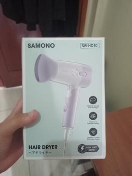 Product Review of Samono Hair Dryer Pengering Rambut Low Watt 300 Watt 2 Kecepatan Angin Bisa Dilipat SW-HD10 from Tokopedia customer review 3