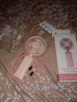 Product Review of GROTIC Kipas Angin Portable Mini Kipas Meja Lipat 2000mAh Rechargeable from Tokopedia customer review 2