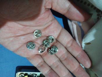 Product Review of Silver Butterfly Enamel Pin Clasp Clutch / Brooch Tack Penjepit Bros from Tokopedia customer review 0