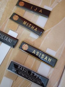 Product Review of Papan Nama ASN Dada Peniti / Name Tag / ID PNS from Tokopedia customer review 0