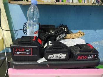 Product Review of JLD 128VF Baterai Impact Baterai Bor 88VF Makita battery Cordless 36VF from Tokopedia customer review 2