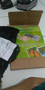 Product Review of plastik plastic laminating joyko a4 100 micron laminasi panas from Tokopedia customer review 0