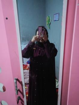 Product Review of Anum Premium Series Shafira Set Abaya Matt.Ceruty Armany Cocok untuk Kondangan dan Syar'i - Muslim Gamis Lembut Mewah Outer Mutiara from Tokopedia customer review 0