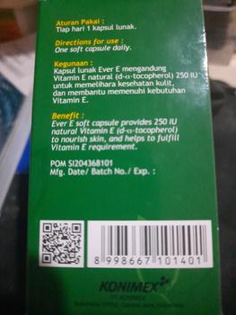 Product Review of ever e 250 30 kapsul lunak from Tokopedia customer review 3