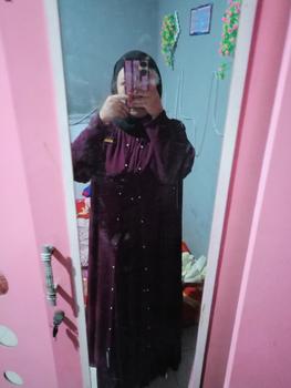 Product Review of Anum Premium Series Shafira Set Abaya Matt.Ceruty Armany Cocok untuk Kondangan dan Syar'i - Muslim Gamis Lembut Mewah Outer Mutiara from Tokopedia customer review 2
