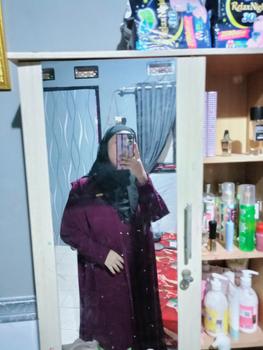 Product Review of Anum Premium Series Shafira Set Abaya Matt.Ceruty Armany Cocok untuk Kondangan dan Syar'i - Muslim Gamis Lembut Mewah Outer Mutiara from Tokopedia customer review 3