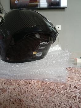 Product Review of HELM Half Face RSV NEW WINDTAIL CARBON GLOSSY  Motorcycle from Tokopedia customer review 2