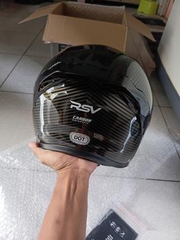 Product Review of HELM Half Face RSV NEW WINDTAIL CARBON GLOSSY  Motorcycle from Tokopedia customer review 2