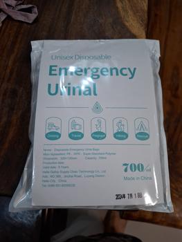 Product Review of Urine Bag - Kantong Kencing Gel / Kantong Pipis / Portable Car Toilet from Tokopedia customer review 0