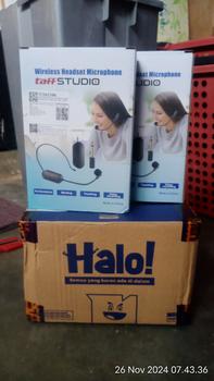 Product Review of Mic Wireless 2.4G Microphone Bando Call Center Rechargeable from Tokopedia customer review 1