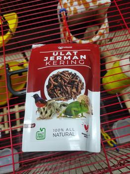 Product Review of Paket hemat 3, Nutrisi Praktis Jangkrik Ulat Jerman & Hongkong Kering from Tokopedia customer review 0