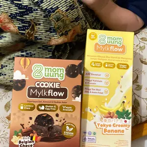 Mom Uung Paket Bumil ASI Booster - Susu Mylkflow 5 Sachet + Cookie Mylkflow - Paket Pelancar ASI Ibu Hamil  Bumil & Busui - Halal BPOM