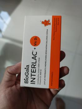 Product Review of Interlac Probiotik + Vit D3 400 IU 3 Strip @10 Tablet - Menjaga Kesehatan Saluran Cerna dan Daya Tahan Tubuh Anak hingga Dewasa from Tokopedia customer review 3