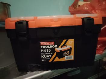 Product Review of Kenmaster H415 Toolbox Mano Besar kotak penyimpanan pekakas from Tokopedia customer review 1