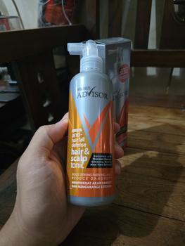 Product Review of Makarizo Advisor Hair & Scalp Tonic 240mL - 2 in 1 Untuk Rambut Rontok dan Ketombe / Memperkuat Akar Rambut from Tokopedia customer review 2