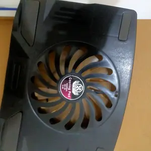 kipas laptop QUINTON type samoon 1 big fan 16cm warna hitam Led Biru Plastik - untuk laptop 14 inch