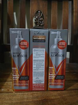 Product Review of Makarizo Advisor Hair & Scalp Tonic 240mL - 2 in 1 Untuk Rambut Rontok dan Ketombe / Memperkuat Akar Rambut from Tokopedia customer review 1
