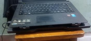 Product Review of kipas laptop cooling pad quinton 2 fan 12cm 15,6inch hitam jaring Computer Cooler pad gaming from Tokopedia customer review 1