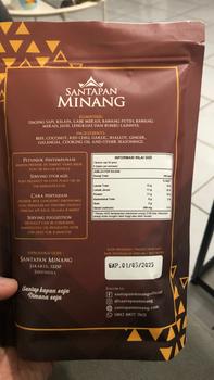 Product Review of Santapan Minang Paket Salero Dua Rendang Daging Sapi from Tokopedia customer review 3