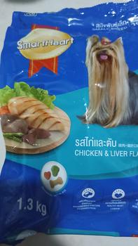 Product Review of SmartHeart Makanan Anjing Kering Dry Dog Food Small Breed Chicken & Liver Flavor 1.3 Kg from Tokopedia customer review 1