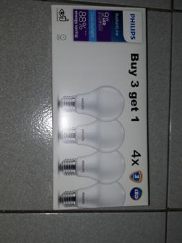 Product Review of Lampu Philips RadiantLine Multipack Bohlam LED 9W 6500K Putih from Tokopedia customer review 2