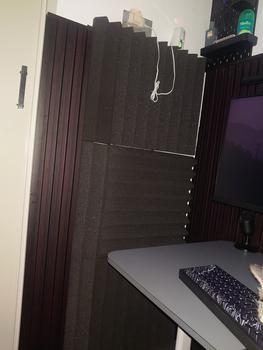 Product Review of Busa Peredam Suara Motif Zigzag Uk Type 200x100x6cm Hijau Hitam from Tokopedia customer review 1