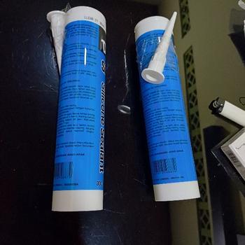 Product Review of SILICONE SEALANT DEXTONE SANITARY ANTI JAMUR (ACETIC) / LEM SEALANT KHUSUS AREA BASAH from Tokopedia customer review 0