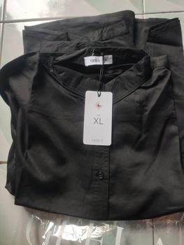Product Review of Geela Official - Afshin Black Shirt (G.11647) - Kemeja Wanita from Tokopedia customer review 0