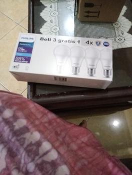 Product Review of Lampu Philips RadiantLine Multipack Bohlam LED 9W 6500K Putih from Tokopedia customer review 3