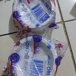 Piring Makan Plastik Tebal Putih Sekali Pakai P6 Uk 6 inch kecil / P7 sedang / P9 Besar Pack JSP