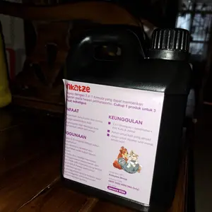 1 Liter Kinkatze Shampoo GRAPE Kucing Anjing Kelinci ANTI FUNGAL & FLEAS untuk Jamur dan Kutu 3 in 1 Total Protection Super Wangi dan Harum