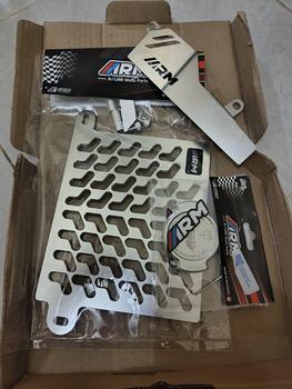 Product Review of ARM Paketan Cover Radiator + Cap Tutup Radiator + Tutup Oli mesin Motorcycle from Tokopedia customer review 0
