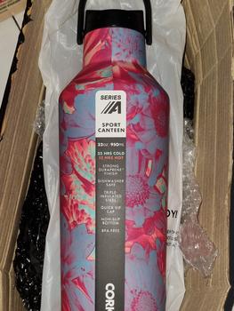 Product Review of Corkcicle 32oz Sport Canteen Series A Dopamine Floral from Tokopedia customer review 1