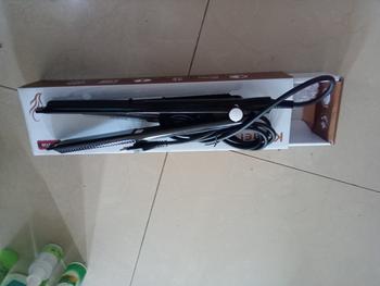Product Review of Catokan Rambut Kemei 2139 Catokan Rambut 2in1 Ceramic berkualitas Meluruskan Hitam Straightener from Tokopedia customer review 1