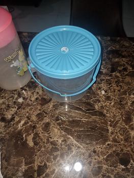 Product Review of PACIFIC Sealware Bulat Toples Plastik 3.5 Liter Alexa Food Container Wadah Makanan PAC-SEALWARE Varian Warna gagang hijau from Tokopedia customer review 0