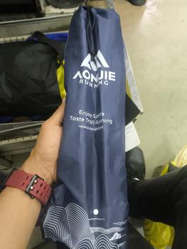 Product Review of Aonijie Foldable Trekking Pole E4201 - Trail Running Hiking GOLD GRAY from Tokopedia customer review 0