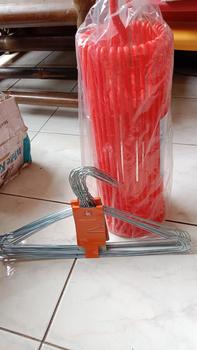 Product Review of Gantungan Baju Stainless Kawat Jemuran Laundry Murah Besi Chrome Bagus from Tokopedia customer review 0