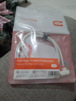 Product Review of Kabel Antena TV Digital Analog Coaxial Cable Antena For HDTV from Tokopedia customer review 0