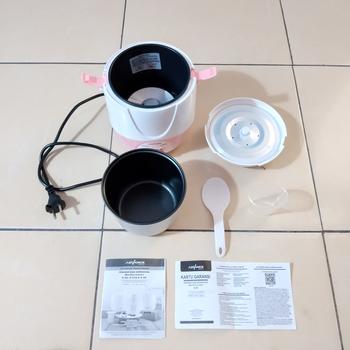 Product Review of Advance G-06 Rice Cooker Travel 0.6 Liter Anti Lengket 200 Watt from Tokopedia customer review 0