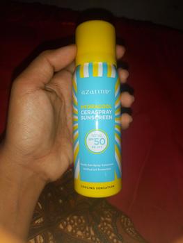 Product Review of AZARINE Sunscreen Hydrasoothe Gel SPF 45 PA++ Aqua Essence Sun Shield Serum SPF 50 PA++ Semua Jenis Kulit Berjerawat Berminyak Wajah Sunblock Perawatan Facial from Tokopedia customer review 1
