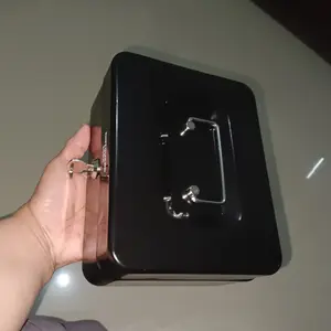 Petty Cash Brankas Mini TaffGuard Kotak Penyimpanan Uang Cashbox Perhiasan Key Lock Password