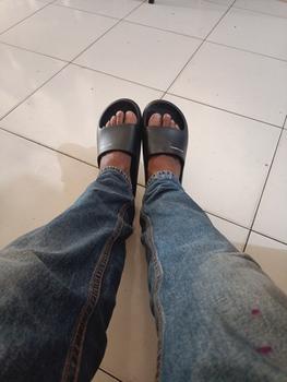 Product Review of GIO CARDIN | G SLIDES | TRIPLE BLACK | UNISEX Sandal from Tokopedia customer review 0