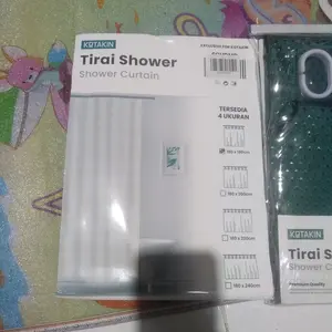 PIFACIA Tirai Kamar Mandi Diamond Shower Curtain Bahan Quality Premium Tebal Waterproof Merek KOTAKIN