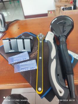 Product Review of Gergaji Kayu Lipat Portable Folding Saw Saku Baja SK5 Tahan Karat Potong Dahan Bambu Serbaguna 13/18/21/24/30/35 cm from Tokopedia customer review 0