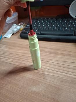Product Review of Hanasui Mattedorable Lip Cream Matcha Latte Edition - Lip Cream Double Mouisturizing With Vitamin E Pigmented Velvet Finish & Non - Transferable from Tokopedia customer review 3